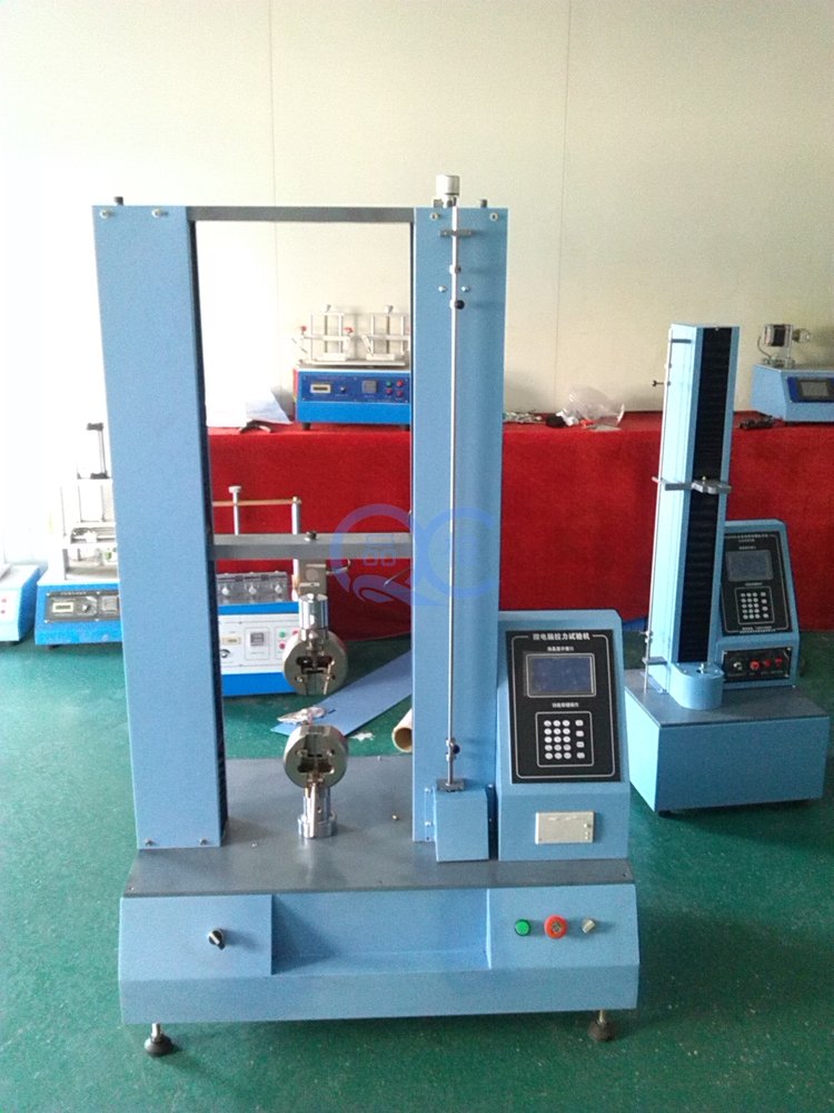 经济型微电脑双柱拉力试验机可定荷重定位移定时间多功能拉力机 - 爱